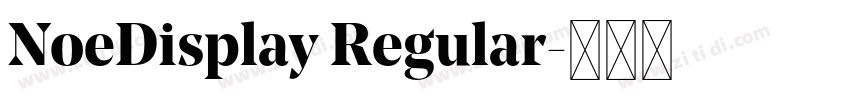 NoeDisplay Regular字体转换